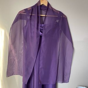 Wear once purple party dress xs